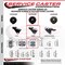 Service Caster 3'' Bright Chrome Neoprene Rubber Caster Corner Mount Bracket SCC-GR03S310-NPRB-BC-71678-CB90 - alternate 3